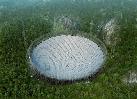 Китай заканчивает возведение самого крупного в мире радиотелескопа